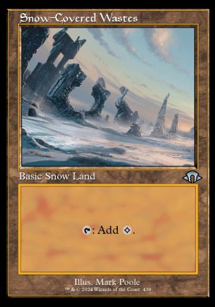 (439) Magic The Gathering Modern Horizons 3: Extras Single: Snow-Covered Wastes  Uncommon