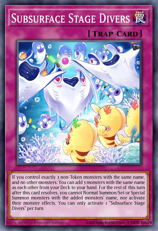 (215) YuGiOh TCG MP19: 2019 Gold Sarcophagus Tin Mega Pack Single: Subsurface Stage Divers  Common