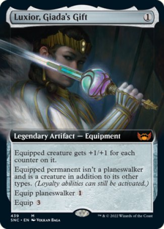 (439) Magic The Gathering Streets of New Capenna: Extras Single: Luxior, Giada's Gift Holo Mythic