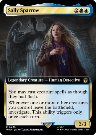 (439) Magic The Gathering Universes Beyond: Doctor Who: Extras Single: Sally Sparrow (V.1) Holo Rare