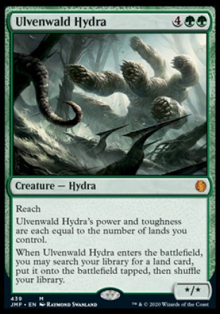 (439) Magic The Gathering Jumpstart Single: Ulvenwald Hydra  Mythic