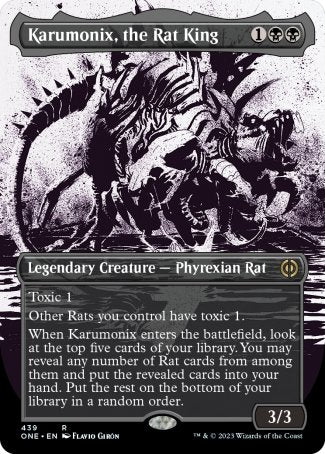 (439) Magic The Gathering Phyrexia: All Will Be One: Extras Single: Karumonix, the Rat King (V.2)  Rare