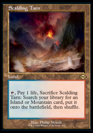 (439) Magic The Gathering Modern Horizons 2: Extras Single: Scalding Tarn (V.1)  Rare