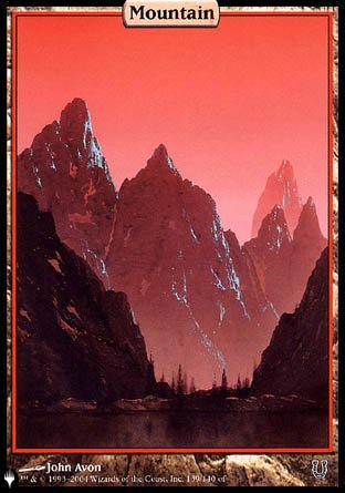 (139) Magic The Gathering The List Single: Mountain  Land