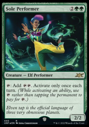(440) Magic The Gathering Unfinity: Extras Single: Sole Performer Holo Rare