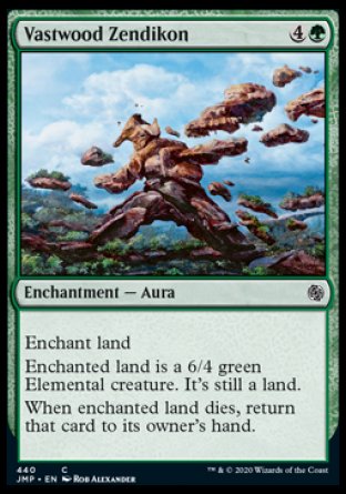 (440) Magic The Gathering Jumpstart Single: Vastwood Zendikon  Common