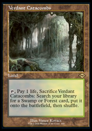 (440) Magic The Gathering Modern Horizons 2: Extras Single: Verdant Catacombs (V.2)  Rare