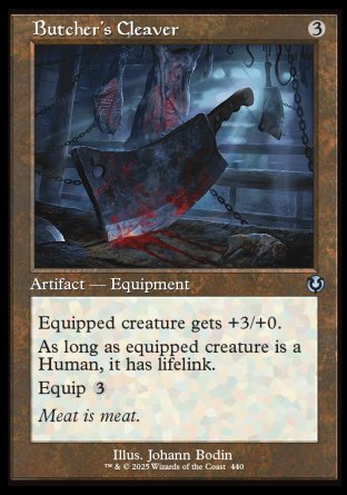 (440) Magic The Gathering Innistrad Remastered: Extras Single: Butcher's Cleaver  Uncommon