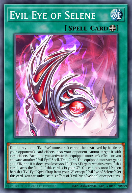 (237) YuGiOh TCG MP20: 2020 Tin of Lost Memories Mega Pack Single: Evil Eye of Selene  Ultra Rare