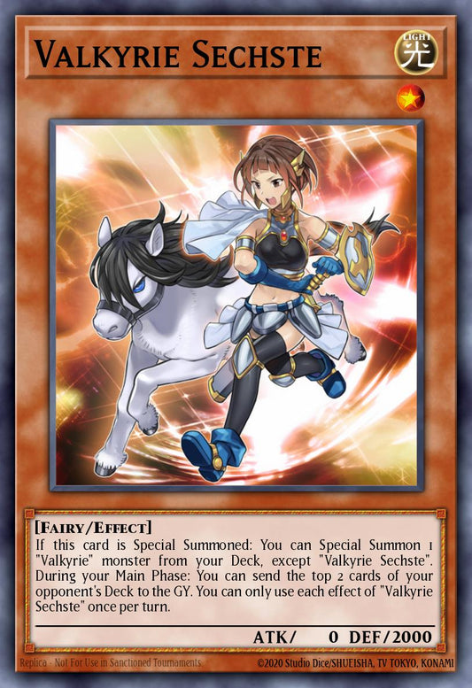 (043) YuGiOh TCG MP20: 2020 Tin of Lost Memories Mega Pack Single: Valkyrie Sechste  Ultra Rare