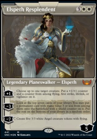 (441) Magic The Gathering Streets of New Capenna: Extras Single: Elspeth Resplendent (V.3)  Mythic