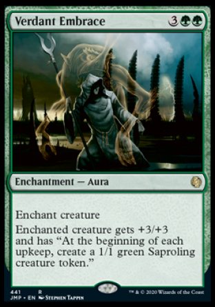 (441) Magic The Gathering Jumpstart Single: Verdant Embrace  Rare