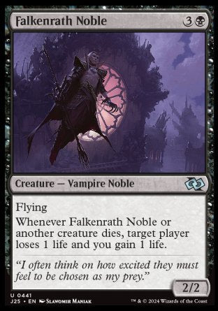 (441) Magic The Gathering Foundations Jumpstart Single: Falkenrath Noble  Uncommon