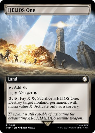 (441) Magic The Gathering Universes Beyond: Fallout: Extras Single: HELIOS One (V.1)  Holo Rare