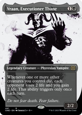 (441) Magic The Gathering Phyrexia: All Will Be One: Extras Single: Vraan, Executioner Thane (V.2)  Rare