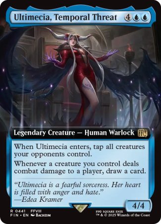(441) Magic The Gathering Magic: The Gathering - FINAL FANTASY: Extras Single: Ultimecia, Temporal Threat (V.1)  Rare
