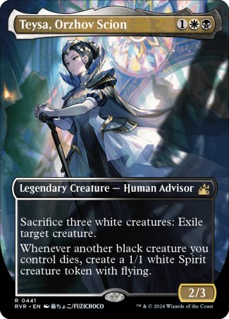 (441) Magic The Gathering Ravnica Remastered: Extras Single: Teysa, Orzhov Scion (V.2)  Holo Rare