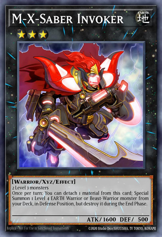 (169) YuGiOh TCG RA04: Quarter Century Stampede Single: M-X-Saber Invoker (V.1 - Platinum Secret Rare)  Platinum Secret Rare