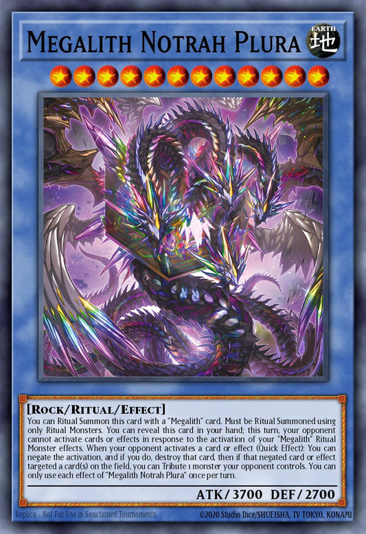 (034) YuGiOh TCG DOOD: Doom of Dimensions Single: Megalith Notrah Plura  Super Rare