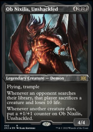 (442) Magic The Gathering Double Masters 2022: Extras Single: Ob Nixilis, Unshackled Holo Rare