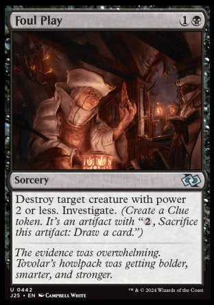 (442) Magic The Gathering Foundations Jumpstart Single: Foul Play  Uncommon