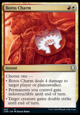 (442/361) Magic The Gathering Commander Legends: Extras Single: Boros Charm (V.1)  Uncommon