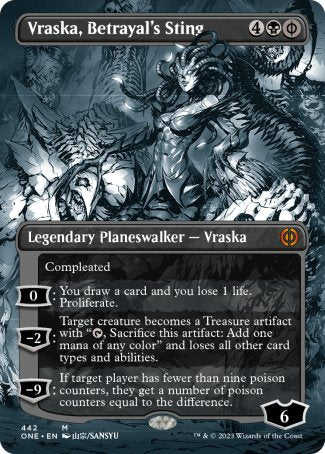 (442) Magic The Gathering Phyrexia: All Will Be One: Extras Single: Vraska, Betrayal's Sting (V.4) Holo Mythic