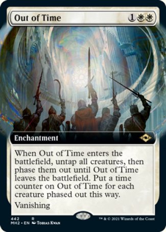 (442) Magic The Gathering Modern Horizons 2: Extras Single: Out of Time (V.3)  Rare