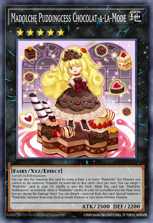 (082) YuGiOh TCG DUOV: Duel Overload Single: Madolche Puddingcess Chocolat-a-la-Mode  Ultra Rare