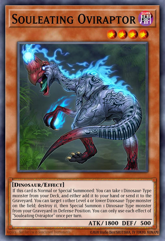 (012) YuGiOh TCG WISU: Wild Survivors Single: Souleating Oviraptor (V.1 - Rare)  Rare