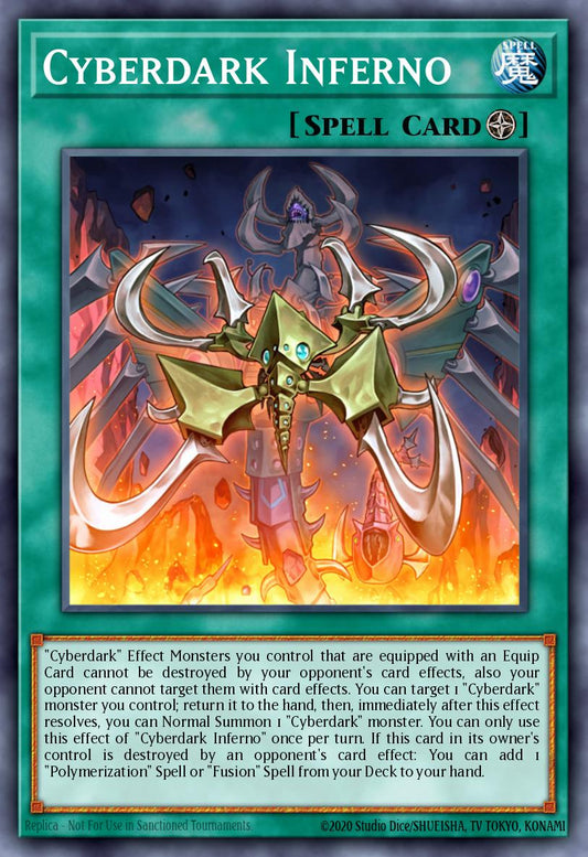 (025) YuGiOh TCG LEDU: Legendary Duelists Single: Cyberdark Inferno  Super Rare
