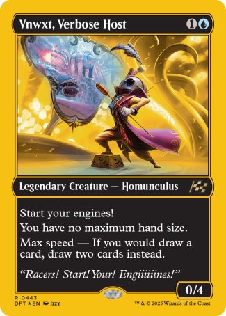 (443) Magic The Gathering Aetherdrift: First-Place Single: Vnwxt, Verbose Host  Rare