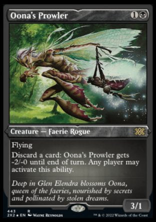 (443) Magic The Gathering Double Masters 2022: Extras Single: Oona's Prowler Holo Rare
