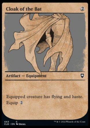 (443) Magic The Gathering Commander Legends: Battle for Baldur's Gate: Extras Single: Cloak of the Bat  Common