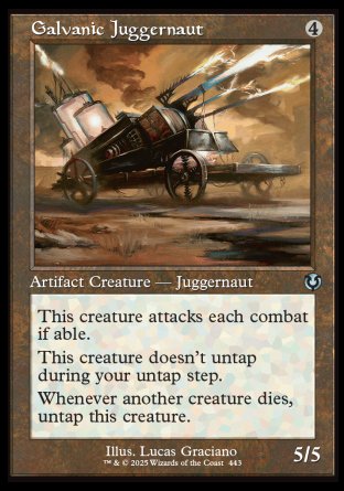 (443) Magic The Gathering Innistrad Remastered: Extras Single: Galvanic Juggernaut Holo Uncommon