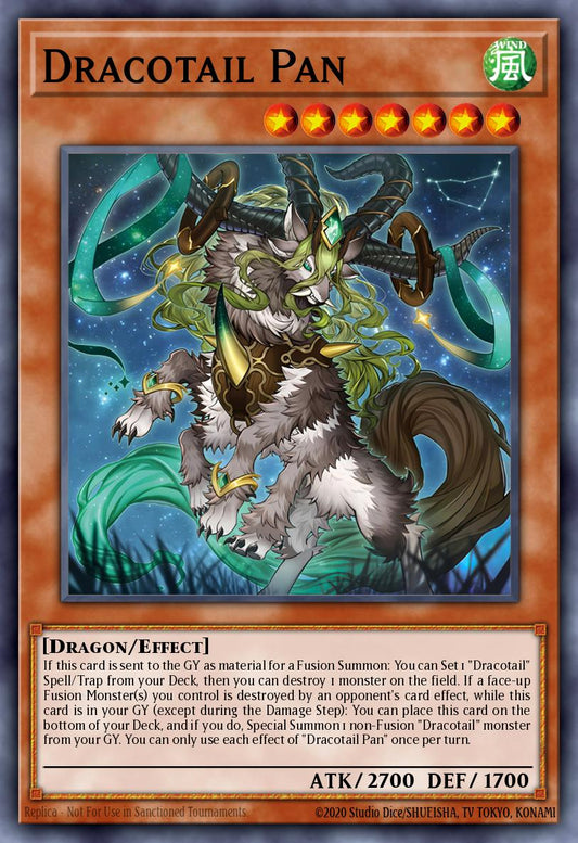 (003) YuGiOh TCG JUSH: Justice Hunters Single: Dracotail Pan (V.2 - Super Rare)  Super Rare