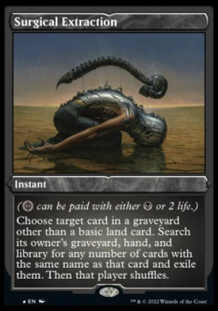 (444) Magic The Gathering Double Masters 2022: Extras Single: Surgical Extraction (V.2)  Rare