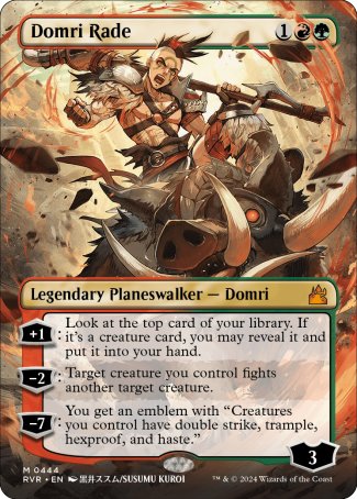 (444) Magic The Gathering Ravnica Remastered: Extras Single: Domri Rade  Mythic