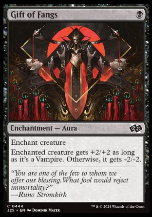 (444) Magic The Gathering Foundations Jumpstart Single: Gift of Fangs  Common
