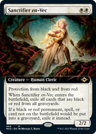 (444) Magic The Gathering Modern Horizons 2: Extras Single: Sanctifier en-Vec (V.3) Holo Rare