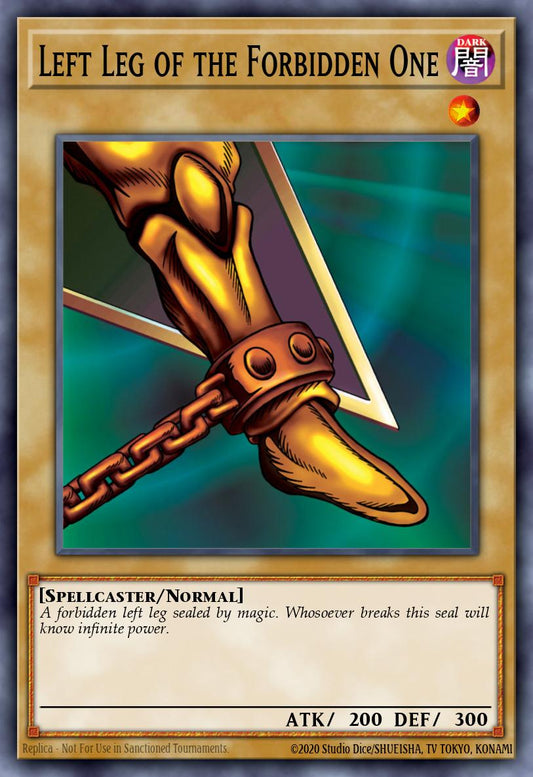 (003) YuGiOh TCG MP24: 25th Anniversary Tin: Dueling Mirrors Single: Left Leg of the Forbidden One  Quarter Century Secret Rare