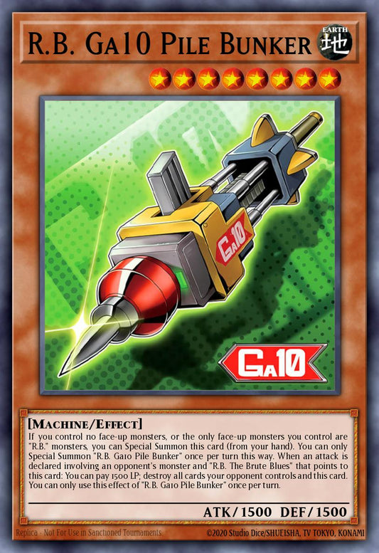 (092) YuGiOh TCG DOOD: Doom of Dimensions Single: R.B. Ga10 Pile Bunker  Super Rare