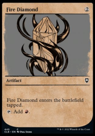 (445) Magic The Gathering Commander Legends: Battle for Baldur's Gate: Extras Single: Fire Diamond  Common
