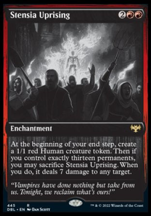 (445) Magic The Gathering Innistrad: Double Feature Single: Stensia Uprising  Rare