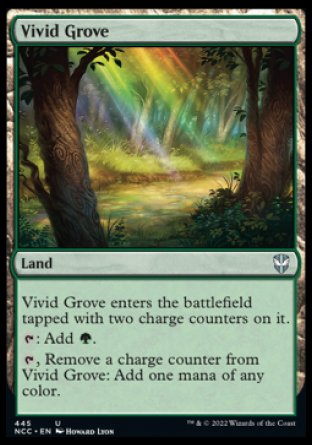 (445) Magic The Gathering Commander: Streets of New Capenna Single: Vivid Grove  Uncommon