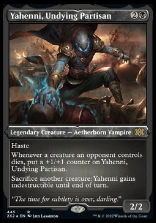 (445) Magic The Gathering Double Masters 2022: Extras Single: Yahenni, Undying Partisan Holo Rare
