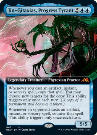 (445) Magic The Gathering Kamigawa: Neon Dynasty: Extras Single: Jin-Gitaxias, Progress Tyrant (V.3) Holo Mythic