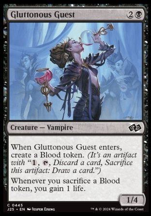 (445) Magic The Gathering Foundations Jumpstart Single: Gluttonous Guest  Common