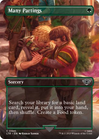 (445) Magic The Gathering The Lord of the Rings: Tales of Middle-earth: Extras Single: Many Partings  Common