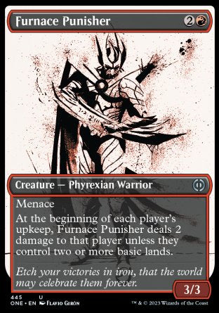 (445) Magic The Gathering Phyrexia: All Will Be One: Extras Single: Furnace Punisher (V.2)  Uncommon